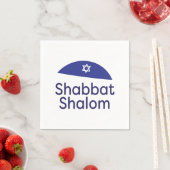 Shabbat Shalom Paper Napkin Serviette (Beispiel)
