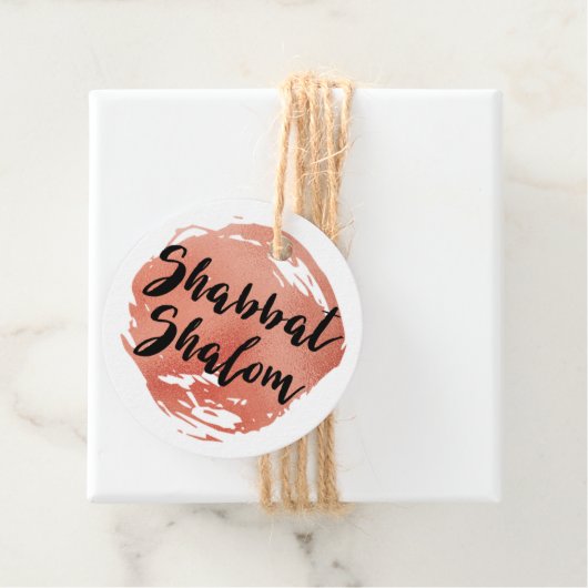 Shabbat Shalom Personalisiert Tag Geschenkanhänger (Beispiel)
