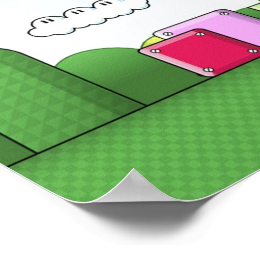 Shabbat Shalom Poster (Ecke)