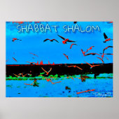 Shabbat Shalom Poster (Vorne)
