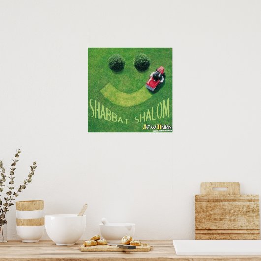 Shabbat Shalom Poster (Küche)