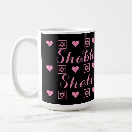 Shabbat Shalom Sabbat Kaffeetasse (Links)