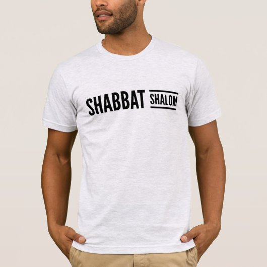 Shabbat Shalom Sabbath Messianic T-Shirt (Vorderseite)