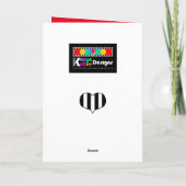 Shabbat Shalom Star Dove Grußkarte Karte (Rückseite)