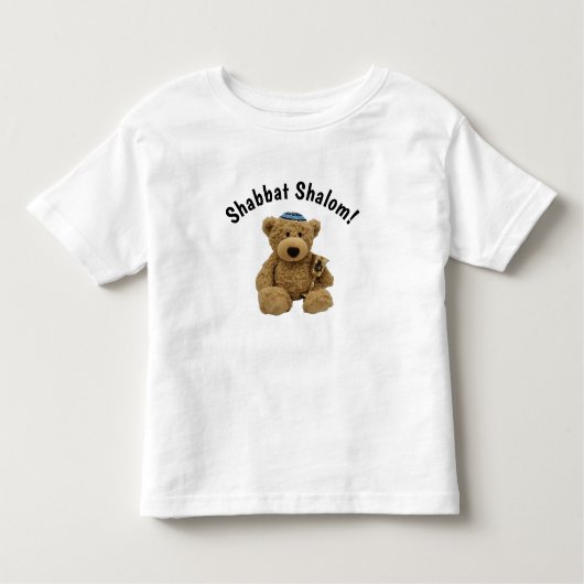 Shabbat Shalom Teddy Bear T - Shirt (Vorderseite)