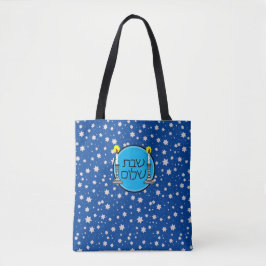 Shabbat Shalom Tote Bag Tasche