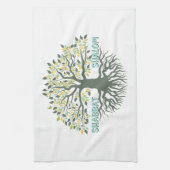 Shabbat Shalom Tree of Life Ez Hachaim Jüdischer Geschirrtuch (Vertikal)