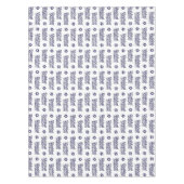 Shabbat shalom und Star of David Muster Tischdecke (Vorderseite)