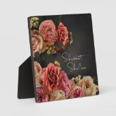 Shabbat Shalom Vintage Rose Jüdische Feiertage Kun Fotoplatte (Vorderseite)