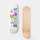 Shabbat Skateboard (Vorderseite)