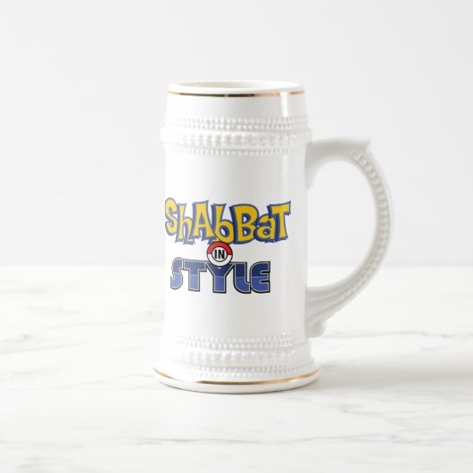 Shabbat Style Bierglas (Rechts)