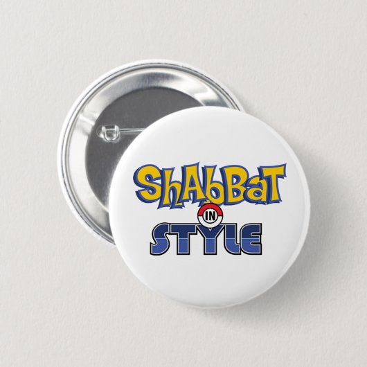 Shabbat Style Button (Vorne & Hinten)