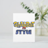 Shabbat Style Postkarte (Stehend Vorderseite)