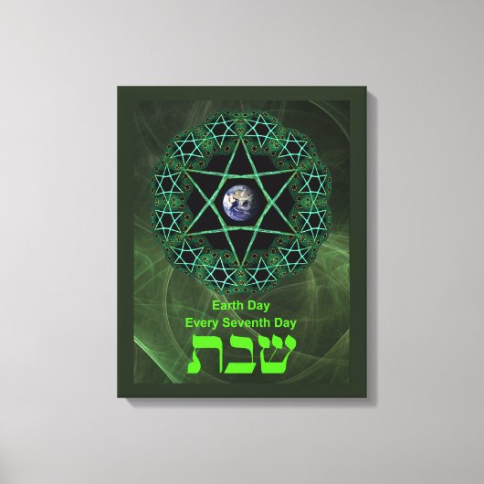 Shabbat - Tag der Erde Leinwanddruck (Vorderseite)