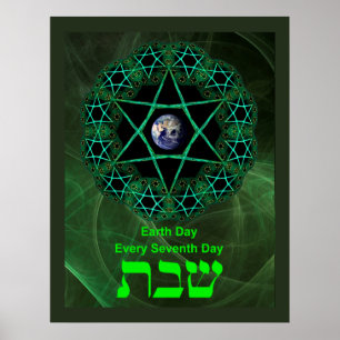 Shabbat - Tag der Erde Poster