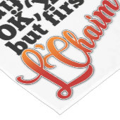 Shabbat Tischläufer Lechaim, Kiddush (Ecke)