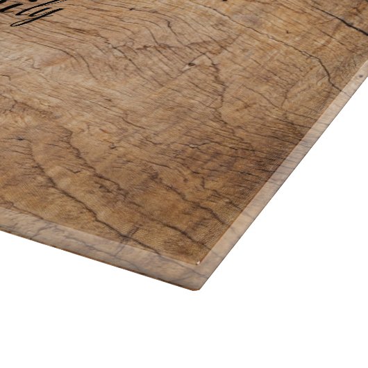 Shabbat und Yom Tov Challah Lila Wood Schneidebrett (Ecke)