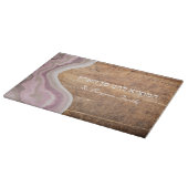 Shabbat und Yom Tov Challah Pink Wood Schneidebrett (Ecke)