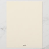 Shabby and Chic Floral Stationery Paper Briefbogen (Rückseite)