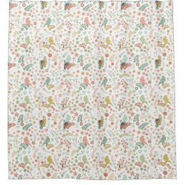 Shabby Birds & Branchen Duschvorhang
