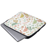 Shabby Birds & Branchen White Laptopschutzhülle (Vorne Knopf)