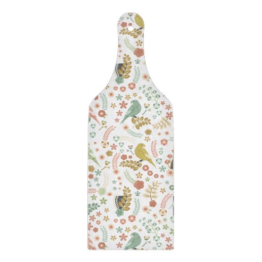 Shabby Birds & Branchen White Schneidebrett (Vorderseite)