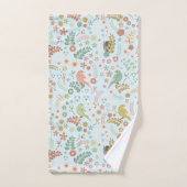 Shabby Birds & Branches Blue Bath Handtuch Set (Handtuch)