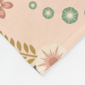 Shabby Birds & Branches Pastel Lachs Fleecedecke (Ecke)