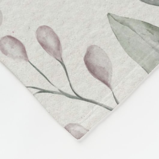 Shabby Blush Blume Fleecedecke (Ecke)