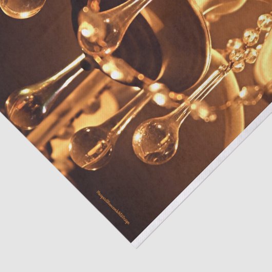 Shabby Chandelier Bling 1-Gold Seidenpapier (Ausschnitt)