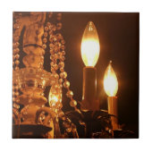 Shabby Chandelier Bling 2-Gold Fliese (Vorderseite)