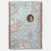 Shabby Chic 2 - Wurfdecke Decke (Vorderseite Vertikal)