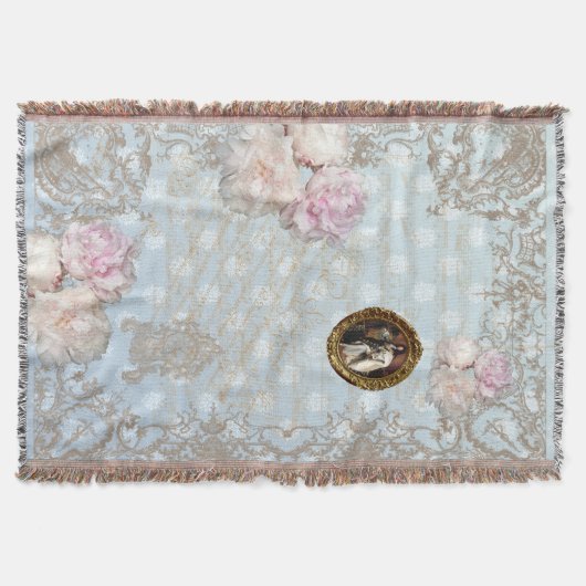Shabby Chic 2 - Wurfdecke Decke (Vorderseite)