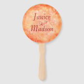 Shabby Chic 50 und fabelhafte Rose Blumen Fächer (Rückseite)