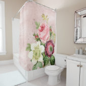 Shabby Chic Antike Rose in Blush Duschvorhang (Beispiel)