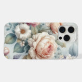 Shabby Chic Antike Rose iPhone Hülle (Rückseite (Horizontal))