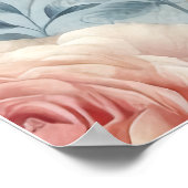 Shabby Chic Antike Rose Poster (Ecke)