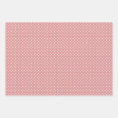 Shabby Chic Aquamarin Blau Rose Rosa Streifen Geschenkpapier Set (Vorderseite 2)