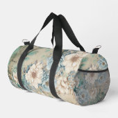 Shabby Chic Aquamarin Pastell Floral Duffle Beutel Duffle Bag (Rechte Ecke)