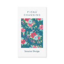 Shabby Chic Aquamarin und rosa Rosenmuster