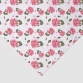 Shabby Chic Aquarell Rosa Rosa Blumendesign Seidenpapier (Ausschnitt)