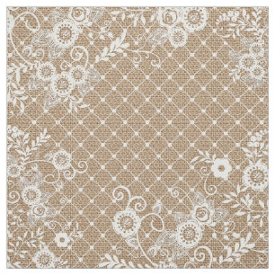 Shabby Chic aus Burlap und Lace Stoff