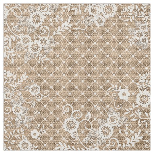 Shabby Chic aus Burlap und Lace Stoff (Muster)