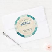 Shabby Chic aus der Küche des Essgeschenks Runder Aufkleber (Umschlag)