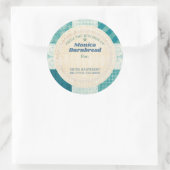 Shabby Chic aus der Küche des Essgeschenks Runder Aufkleber (Tasche)