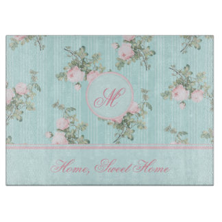 Shabby Chic aus personalisiertem Glas Schneidebrett