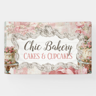 Shabby Chic Bäckerei Hütte Vintag Banner
