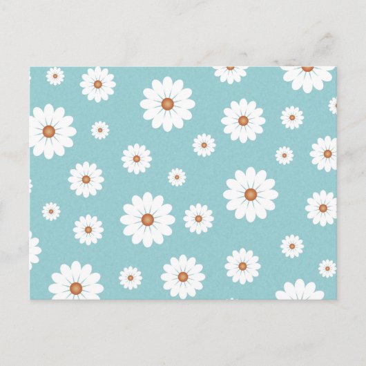 Shabby Chic Beautiful Daisy Daisies Blume Floral Postkarte (Vorderseite)