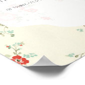 Shabby Chic Begrüßungsbegleitung Poster (Ecke)