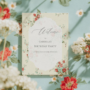 Shabby Chic Begrüßungsbegleitung Poster